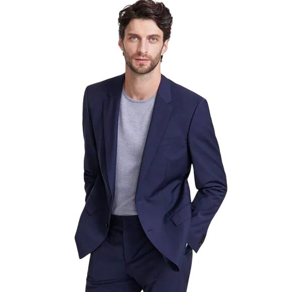 Hugo Boss Slim Fit Blue Blazer Size 44 Long Retail $650